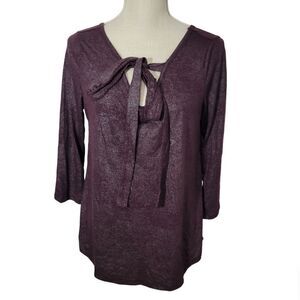 24/7 maurices 3/4 sleeve blouse NWT